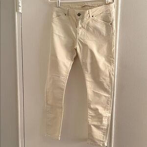 Zara Woman Light Yellow Slim Fit Jeans.